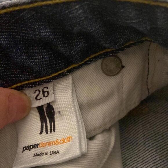 Fits Waist 25" Paper, Denim & Cloth slightly flared jeans with 33" inseam - Picture 6 of 8